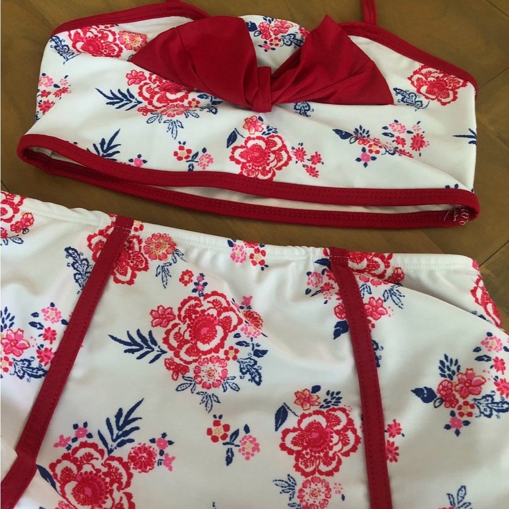 Joyfolie swimsuit size 10 girls bikini skirt and top